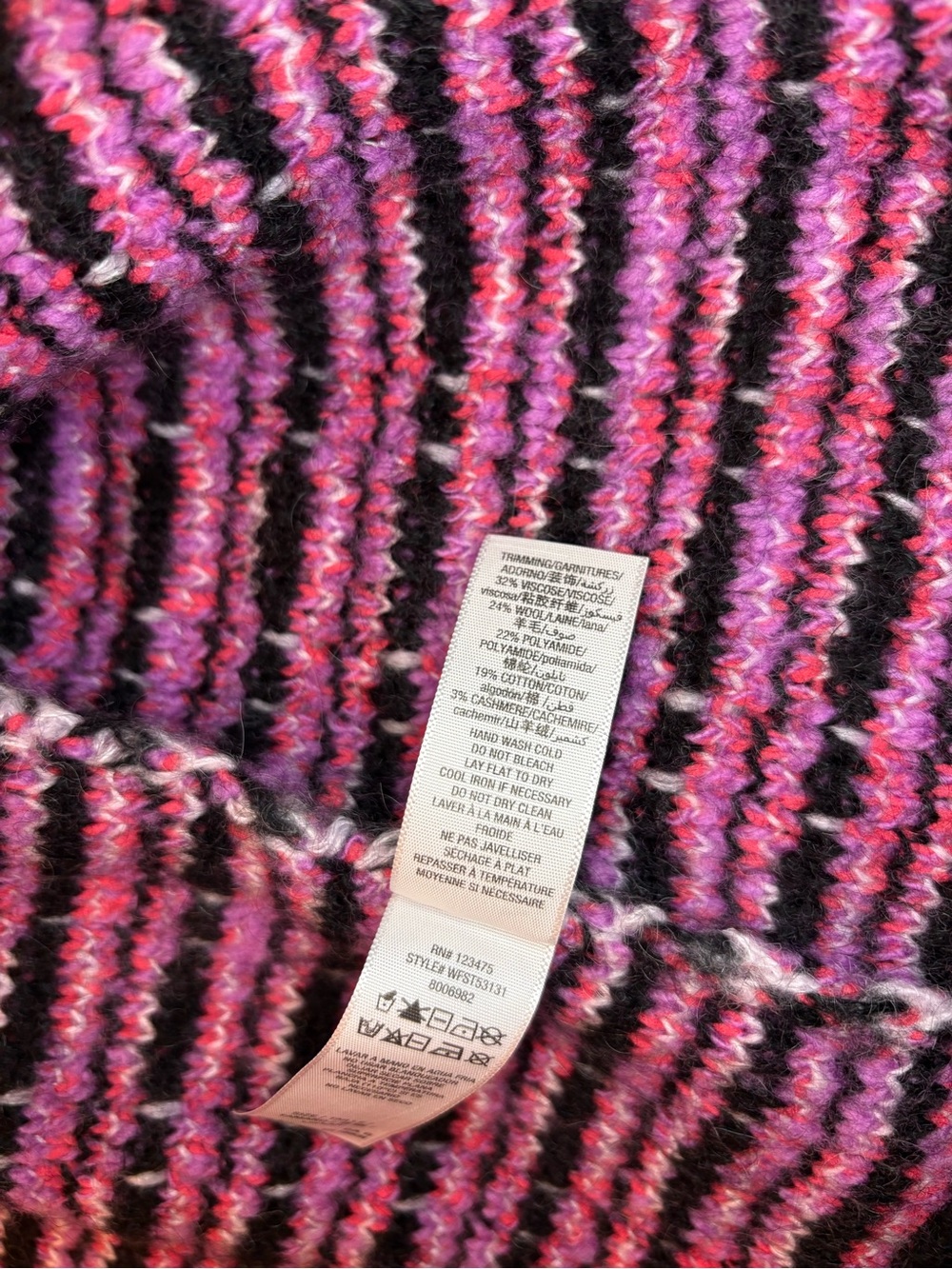 Juicy Couture Pink Tweed Cardigan with Black Trim - Picture 8 of 10